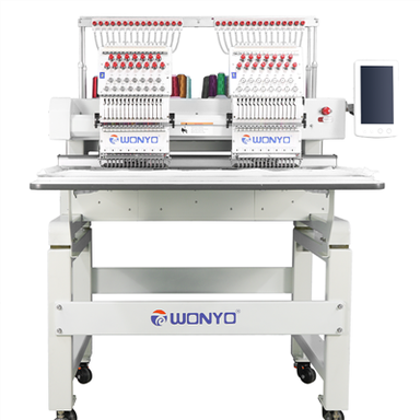 नया मॉडल 2 हेड कढ़ाई मशीन 400 * 500 मीटर