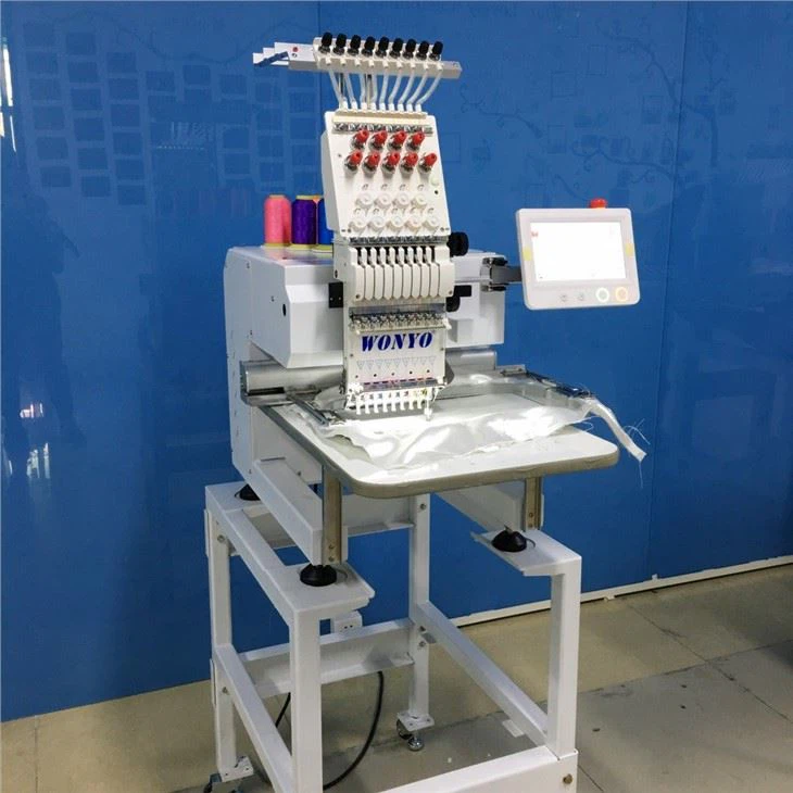 High Speed Computer Wonyo 1 Head Embroidery Machines For Shirt Cap Flat Embroidery Chinese Manufacturer